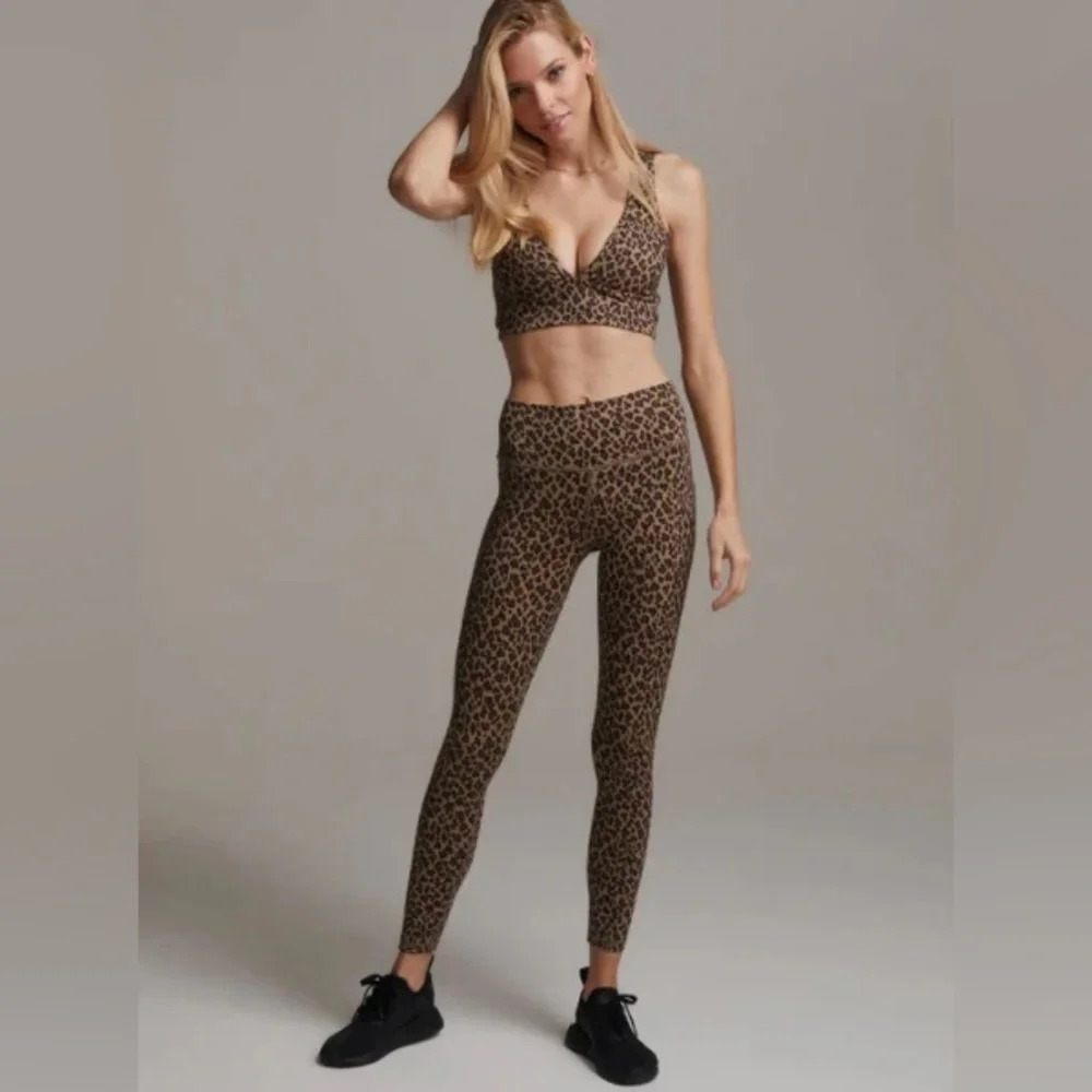 Varley Century Legging 2.0 in Coffee Cheetah